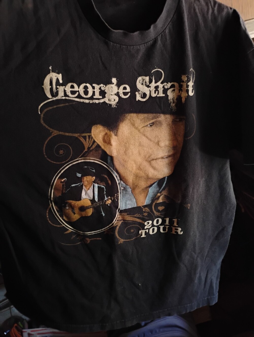 George Strait Reba Mcentyre Lee Ann Womack 2011 Tour T-shirt BLACK XL